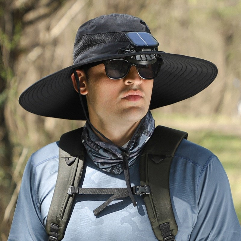 Solar Powered Cooling Hat with Built-in Fan