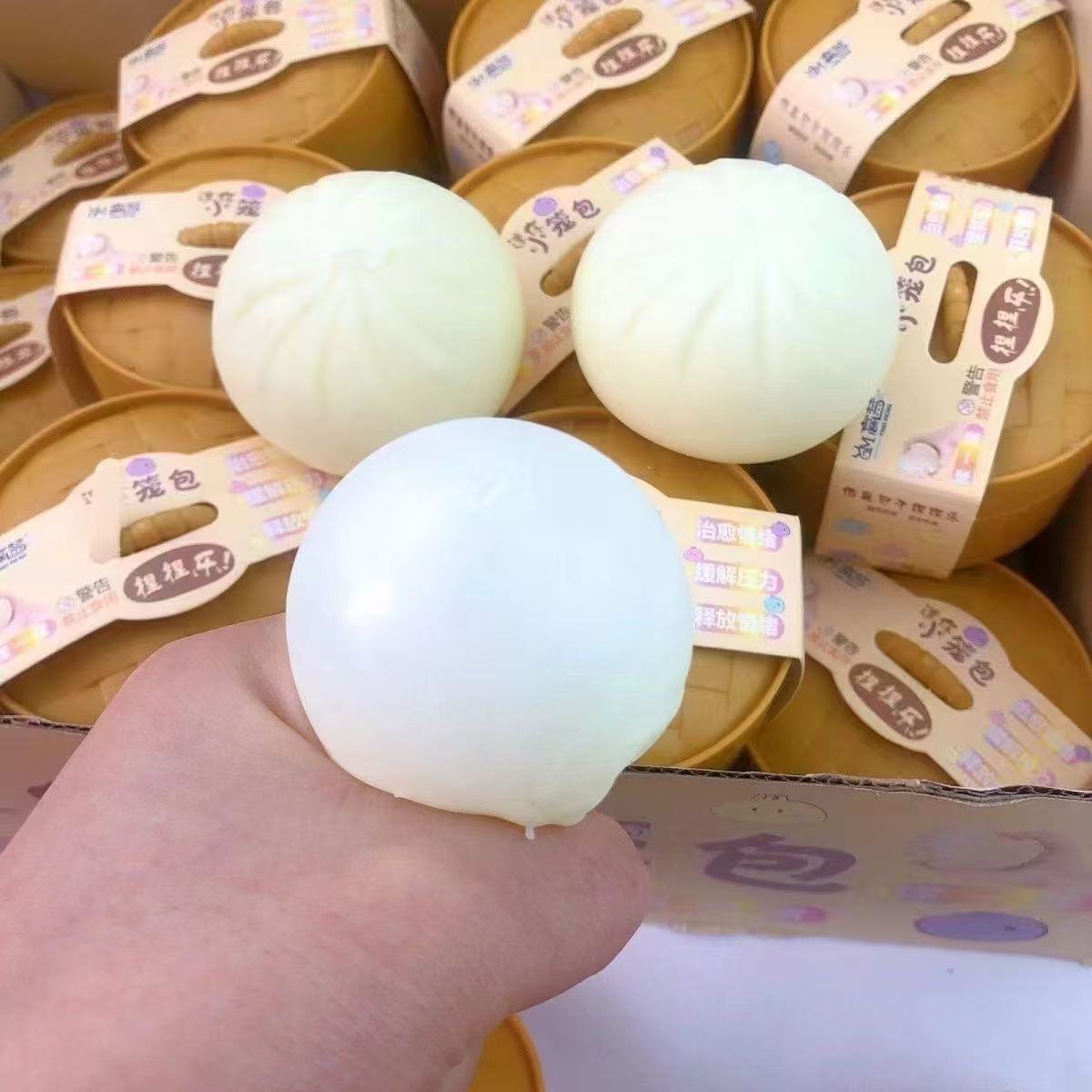 Realistic Squishy Bun Stress Relief Toy