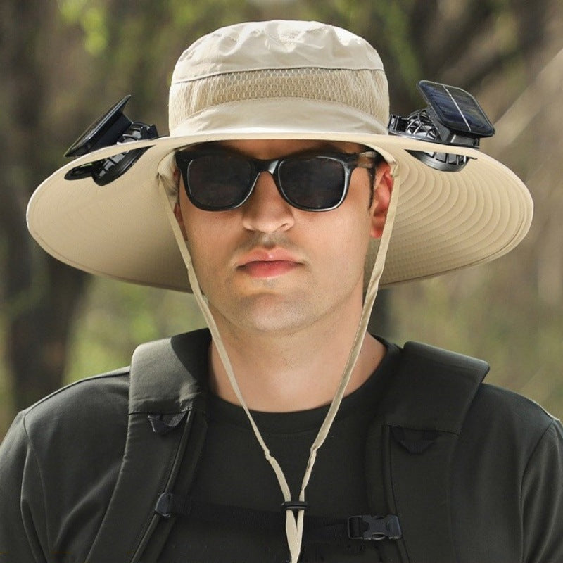 Solar Powered Cooling Hat with Built-in Fan