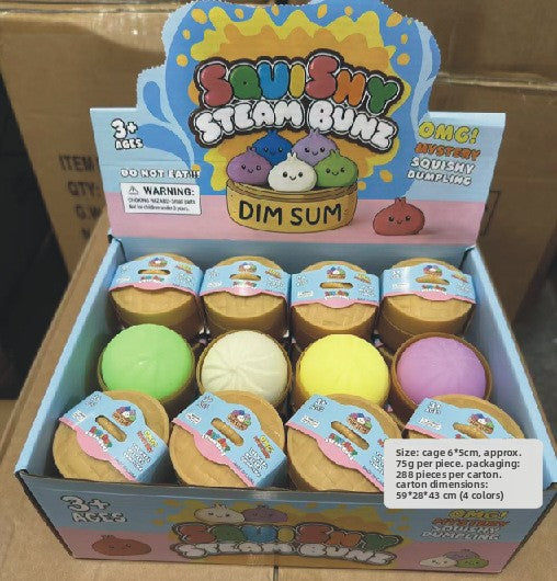 Realistic Squishy Bun Stress Relief Toy