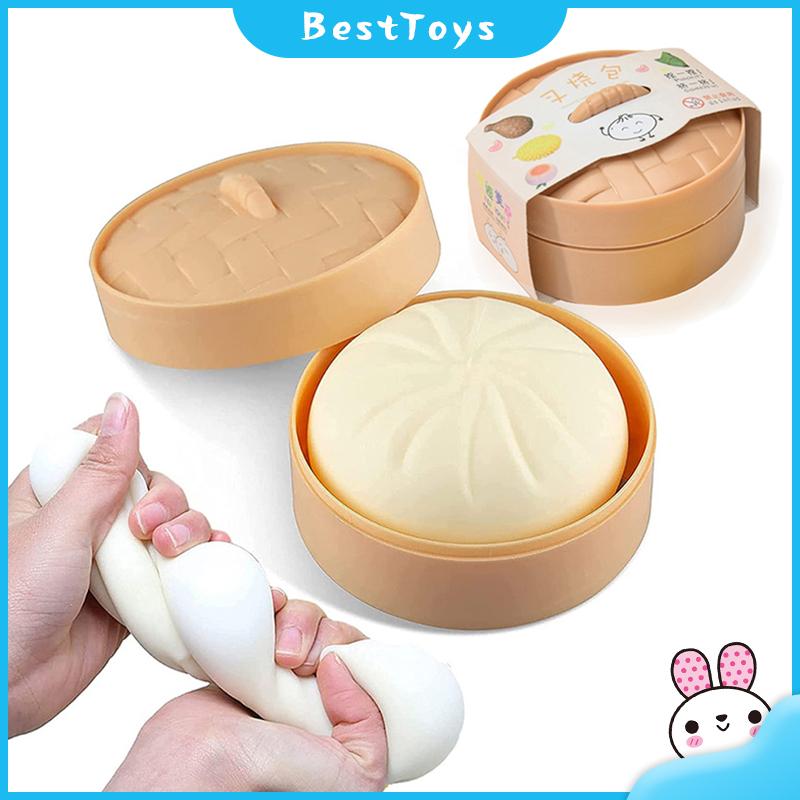 Realistic Squishy Bun Stress Relief Toy