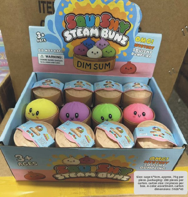 Realistic Squishy Bun Stress Relief Toy