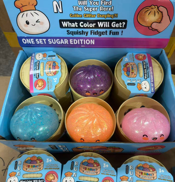 Realistic Squishy Bun Stress Relief Toy