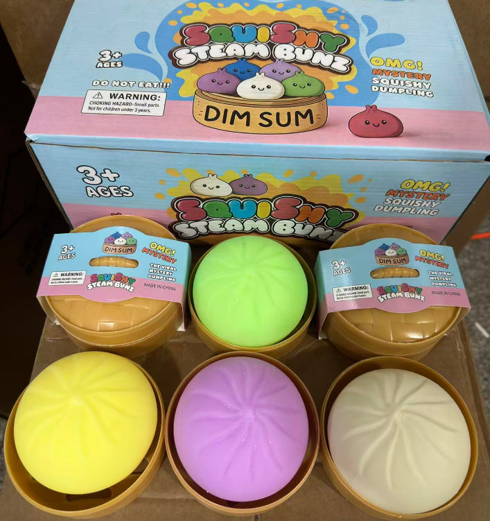 Realistic Squishy Bun Stress Relief Toy