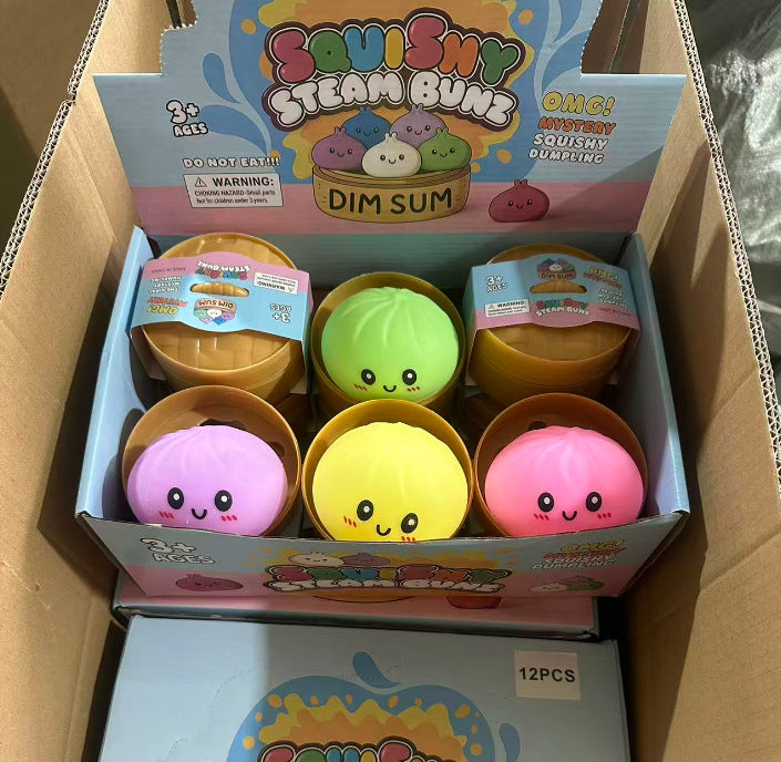 Realistic Squishy Bun Stress Relief Toy