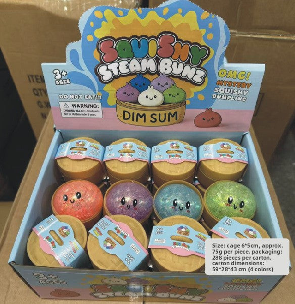Realistic Squishy Bun Stress Relief Toy